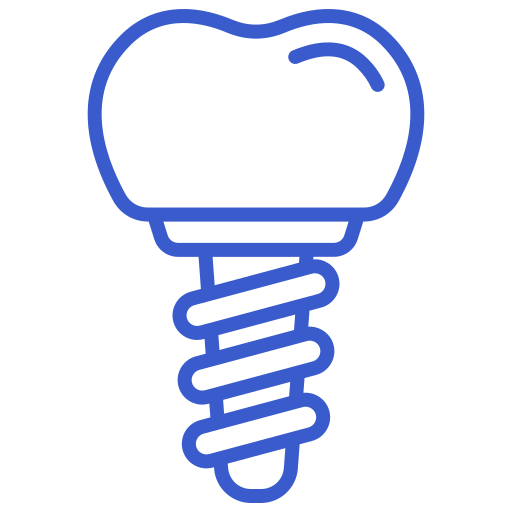 Dental implant treatment illustration
